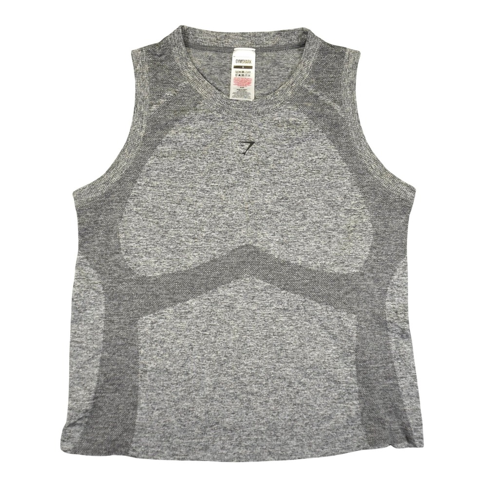 Gymshark Tank Top Womens Small Grey Vital Seamless Sleeveless Activewear
